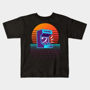 Arcade Machine Retrowave Kids T-Shirt